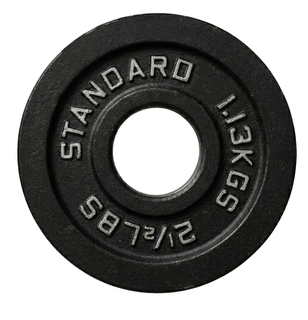 Cast Iron Weight Plates - Standard, Olympic in LBs, KGs