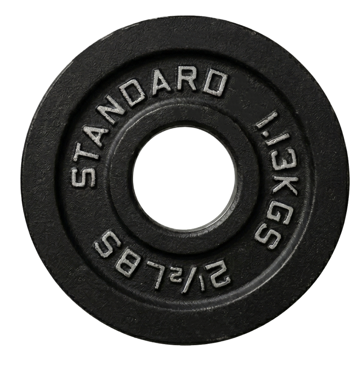 Cast Iron Weight Plates - Standard, Olympic in LBs, KGs