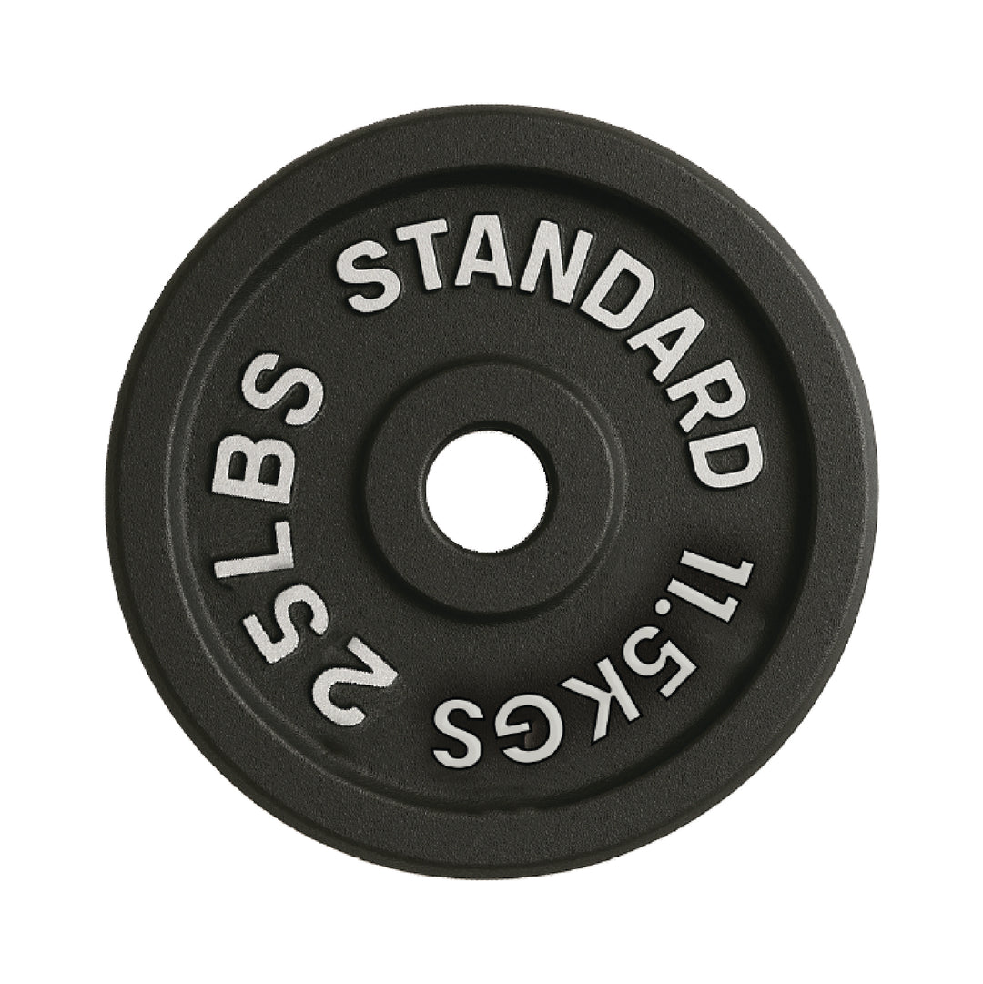 Cast Iron Weight Plates - Standard, Olympic in LBs, KGs