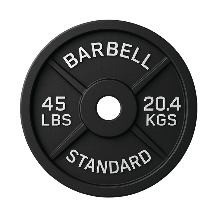 Cast Iron Weight Plates - Standard, Olympic in LBs, KGs