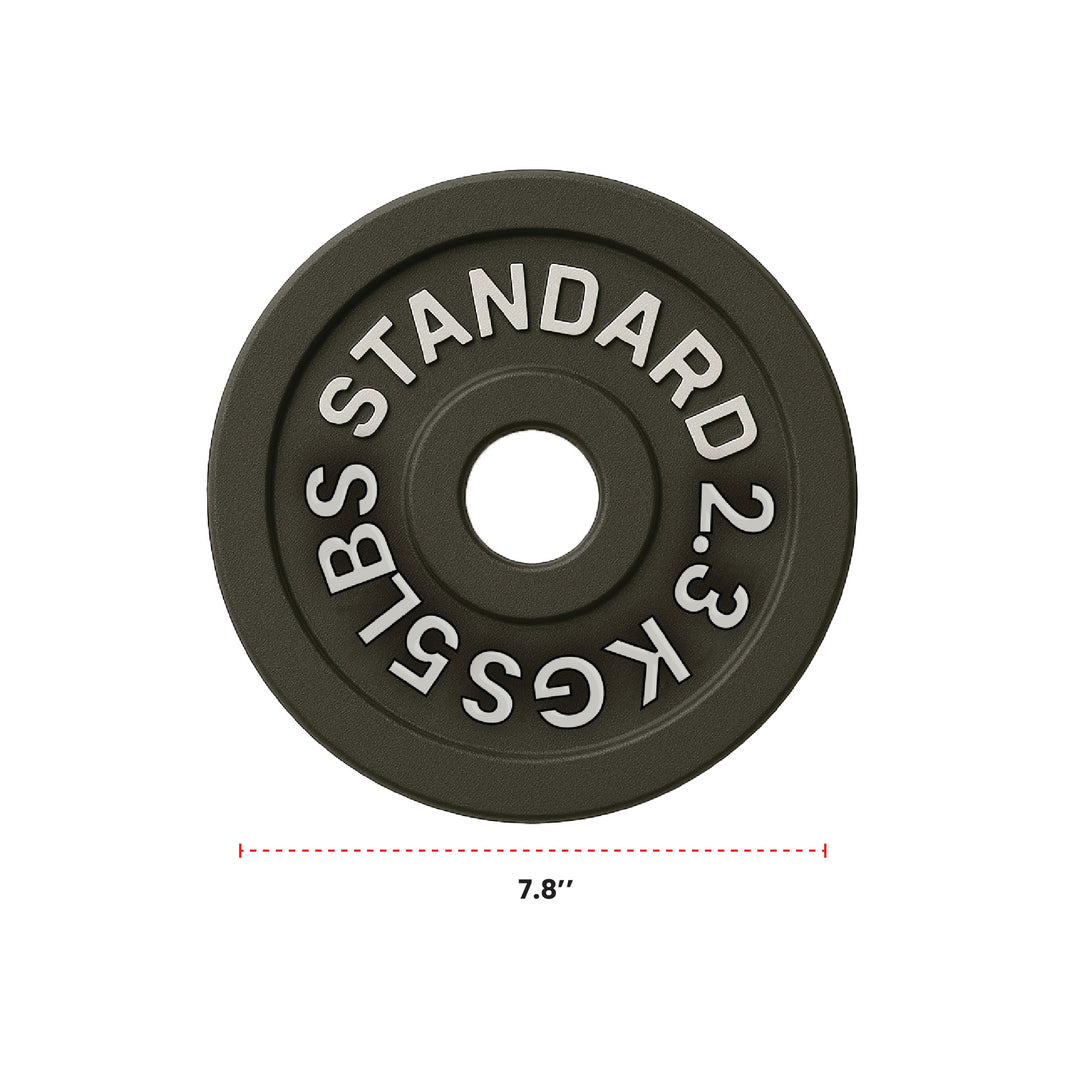 Cast Iron Weight Plates - Standard, Olympic in LBs, KGs