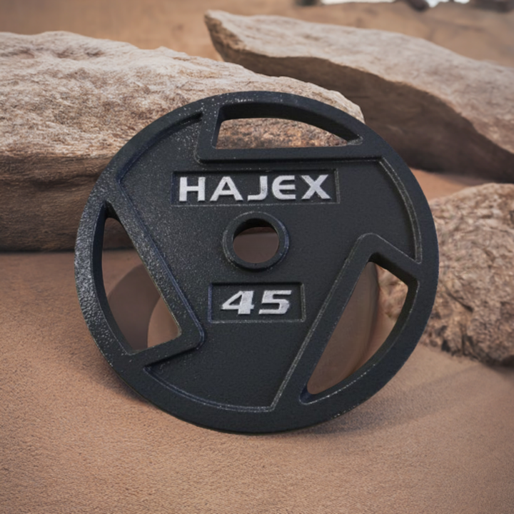 HAJEX Tri Grip Cast Iron Weight Plates