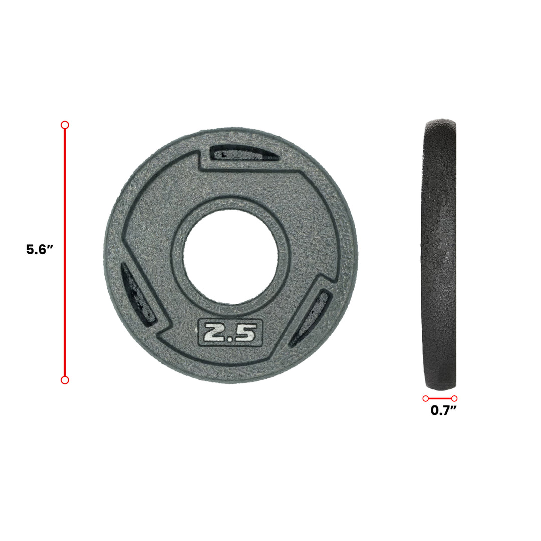 HAJEX Tri Grip Cast Iron Weight Plates