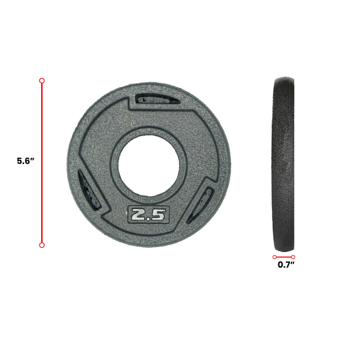 HAJEX Tri Grip Cast Iron Weight Plates