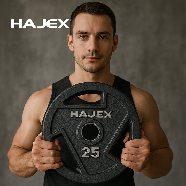 HAJEX Tri Grip Cast Iron Weight Plates