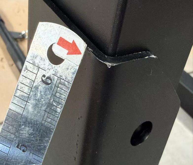 Paint shedding on a panel edge