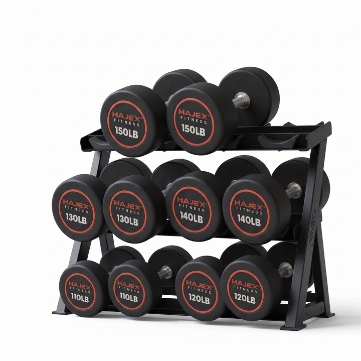 HAJEX Round Dumbbells 5 to 150 LB (Elite Series)
