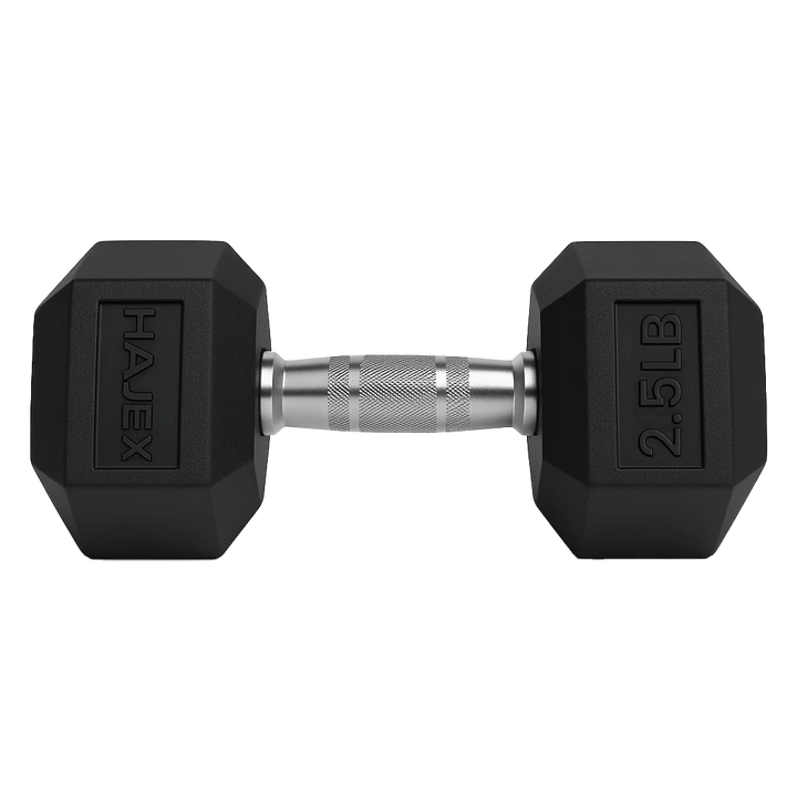 Rubber Hex Dumbbells in Canada (2.5 to 120 LB)