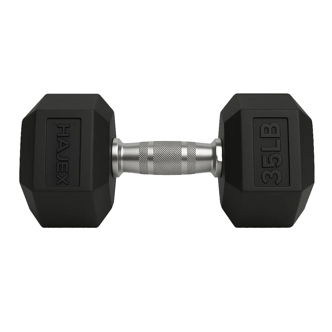 Rubber Hex Dumbbells in Canada (2.5 to 120 LB)