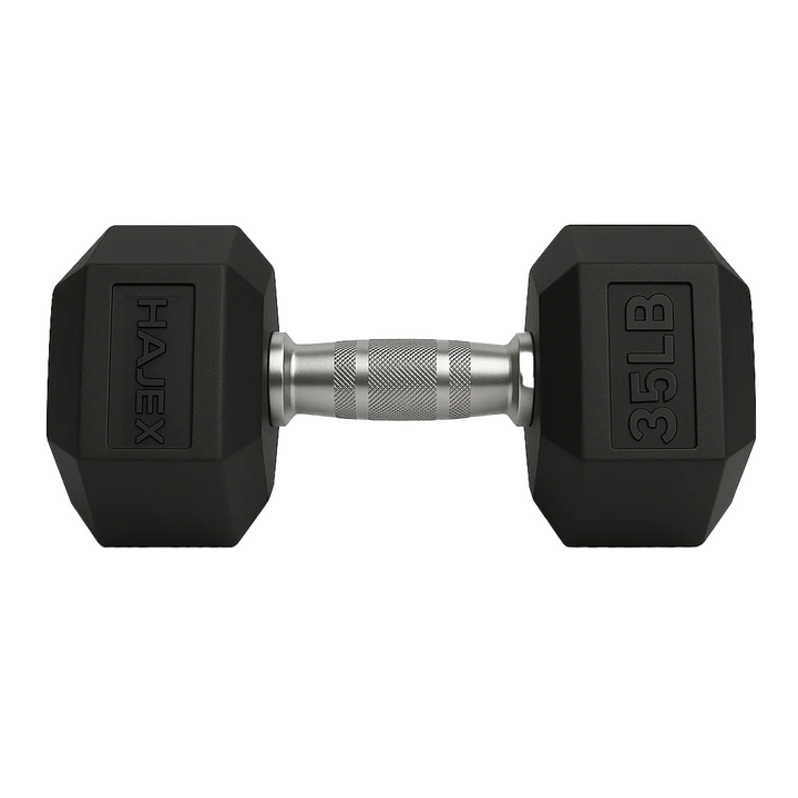 Rubber Hex Dumbbells in Canada (2.5 to 120 LB)