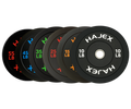HAJEX Olympic Bumper Weight Plates - 10, 15, 25, 35, 45, 55 LB