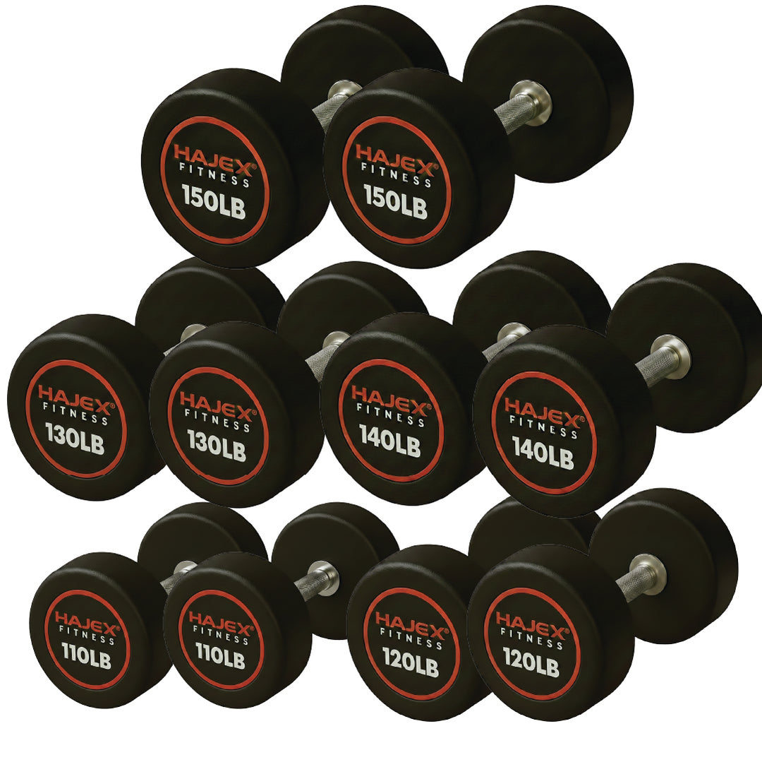 HAJEX Round Dumbbells 5 to 150 LB (Elite Series)