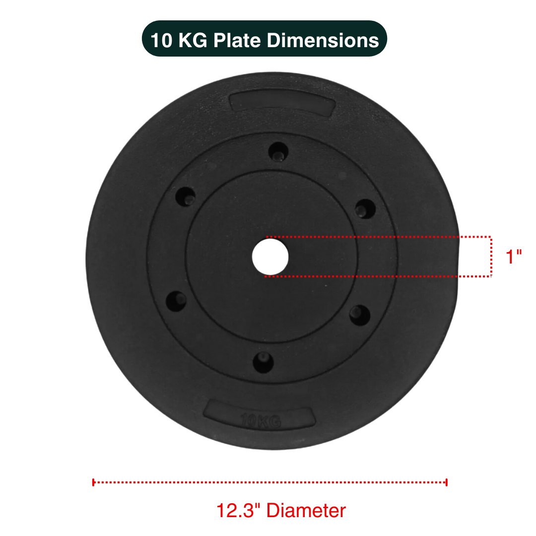 Standard & Olympic PVC Weight Plates in KG