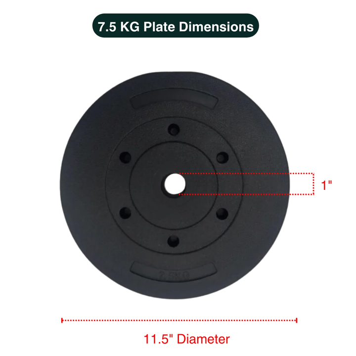 Standard & Olympic PVC Weight Plates in KG