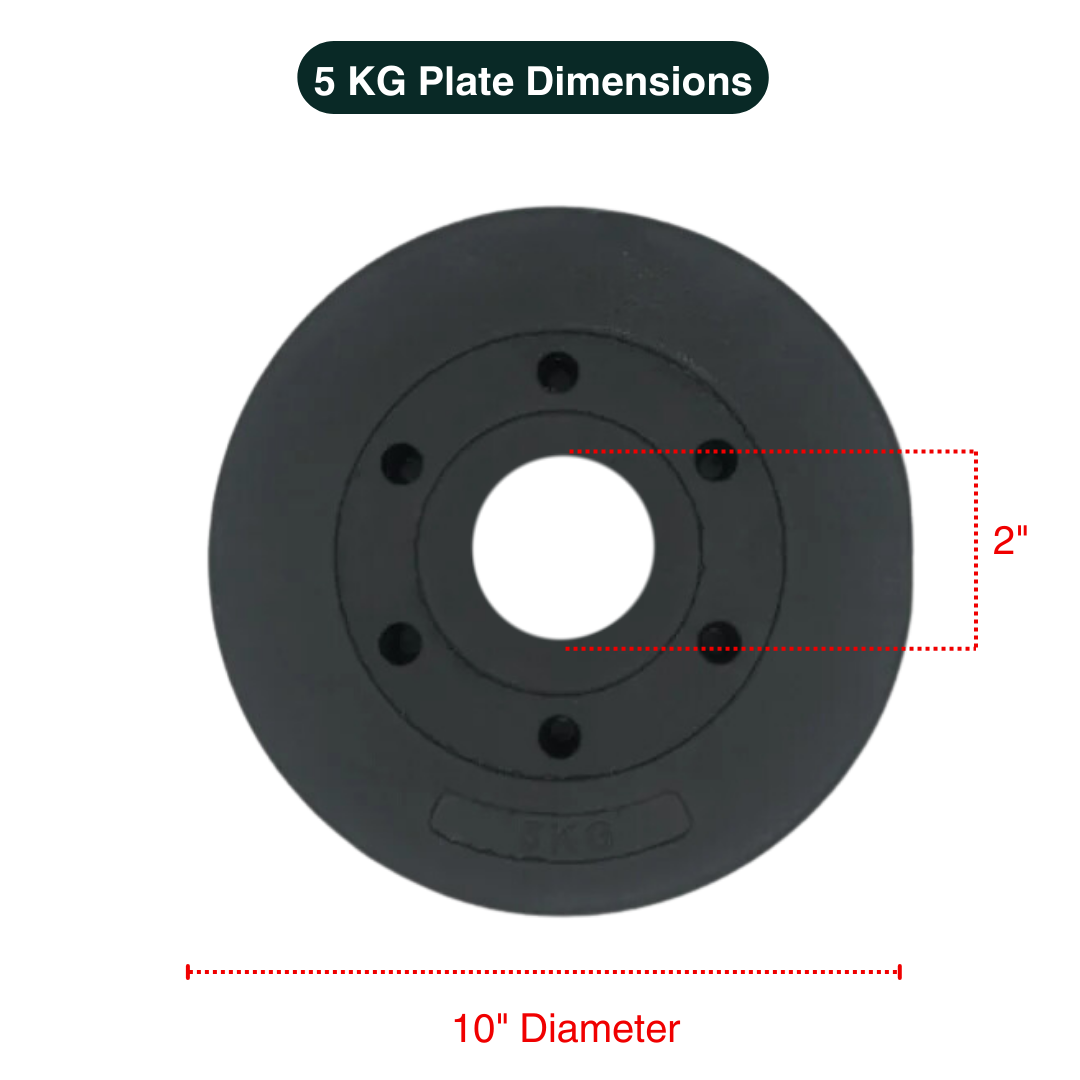 Standard & Olympic PVC Weight Plates in KG